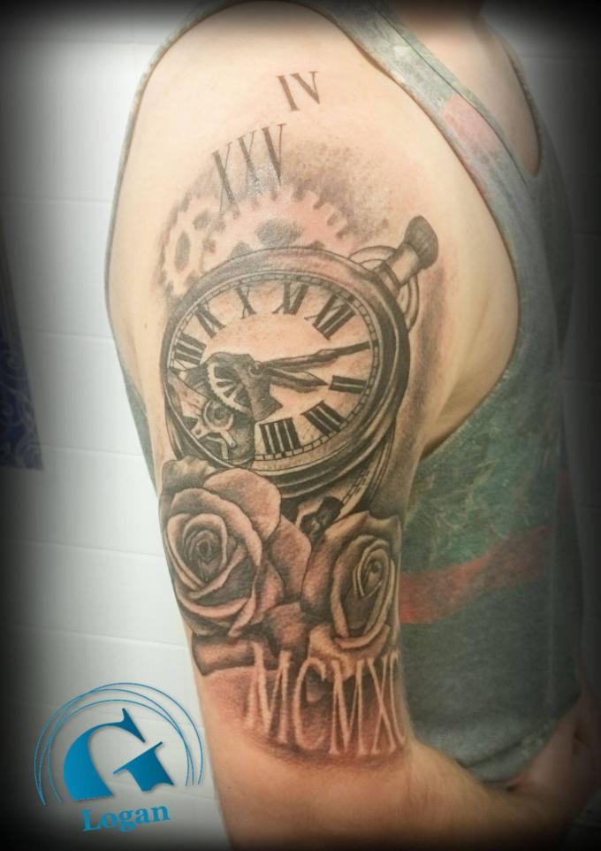 Tatouage Montre Horloge