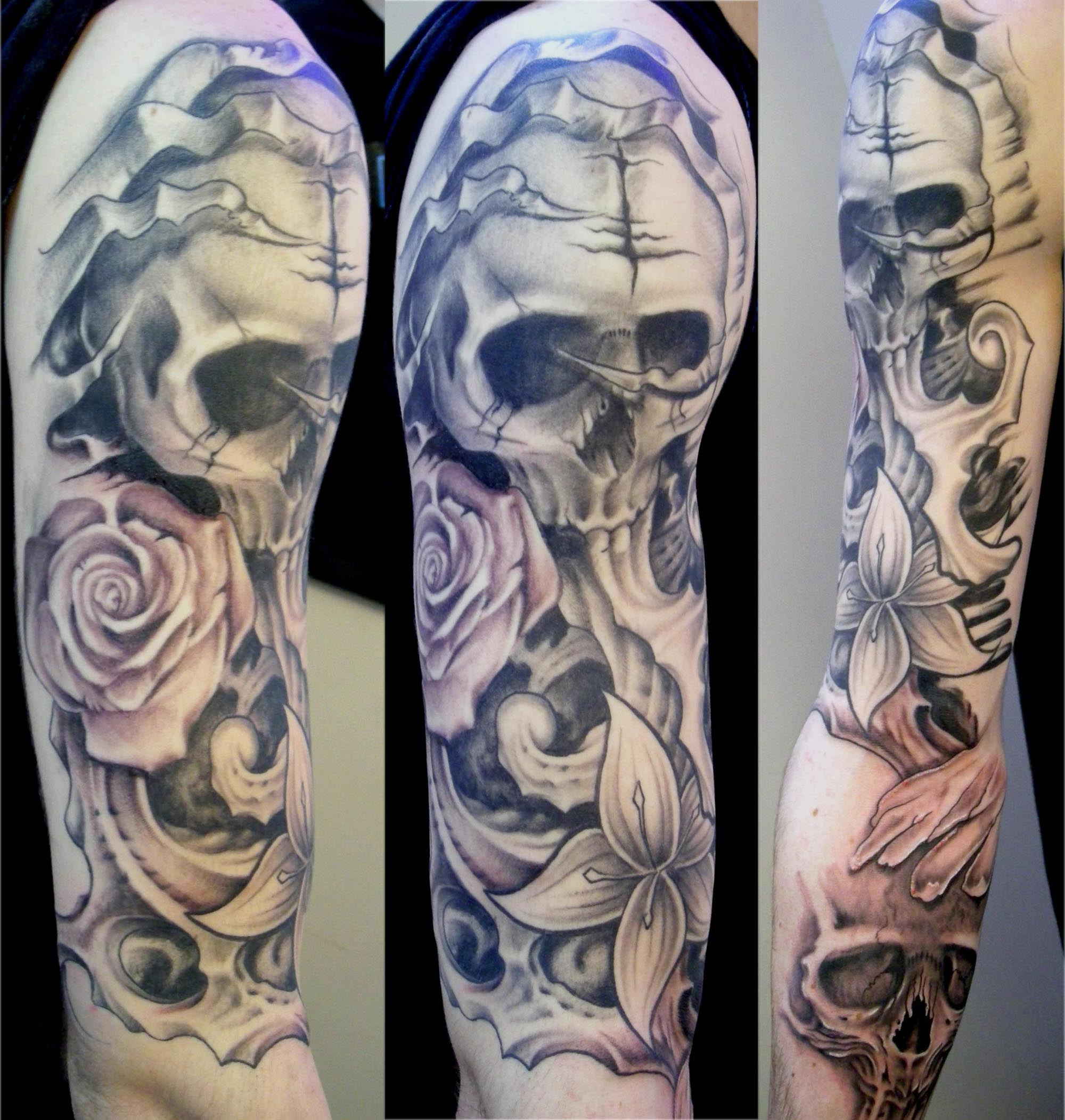 tatouage en noir et gris Graphicaderme