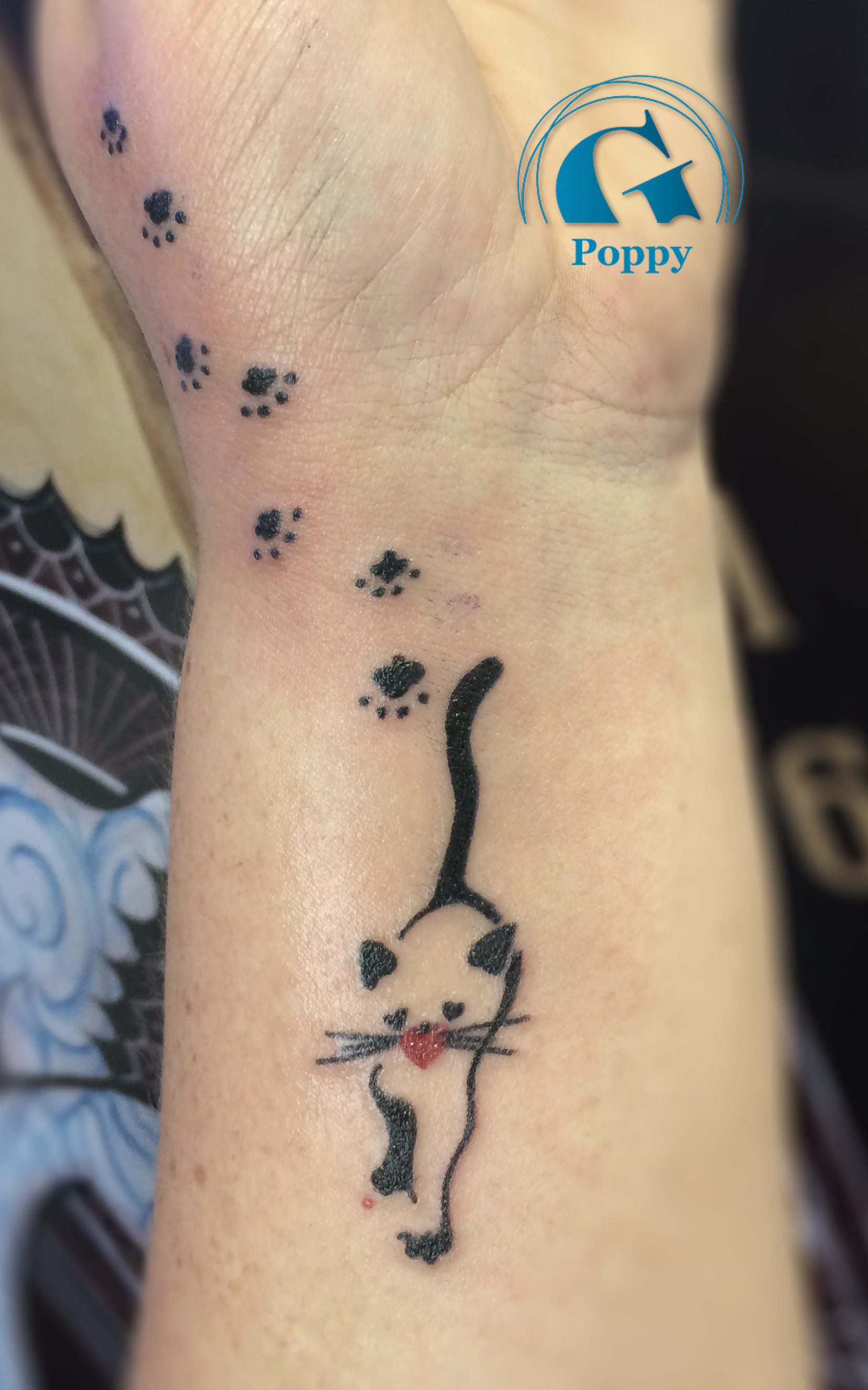 Image Tatouage Animaux Chat Poignet Jpg Graphicaderme