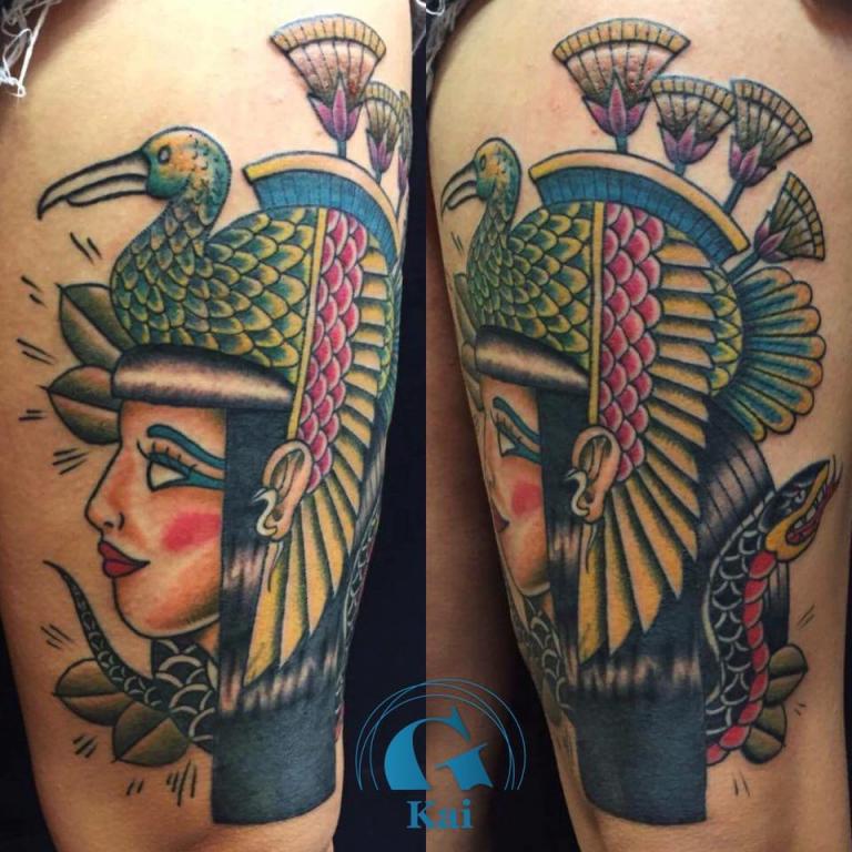 graphicaderme_cleopatre_oldschool_tatouage