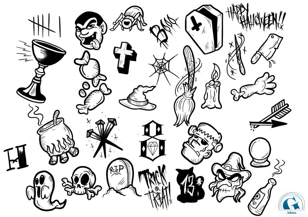 graphicaderme-halloween-flash-tatouage-vaucluse-tatoueur-adrien-paca-halloween