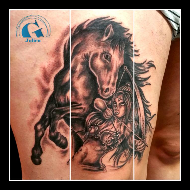 graphicaderme_avignon_cheval_sagittaire_archère_femme_amazone_horoscope_tatouage