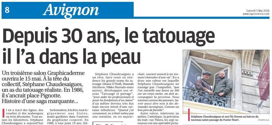 journal-la-provence-stephane-chaudesaigues-tatoueur-avignon