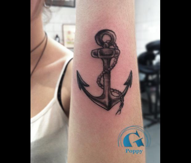 Ancre marine | Minimalist Tattoo
